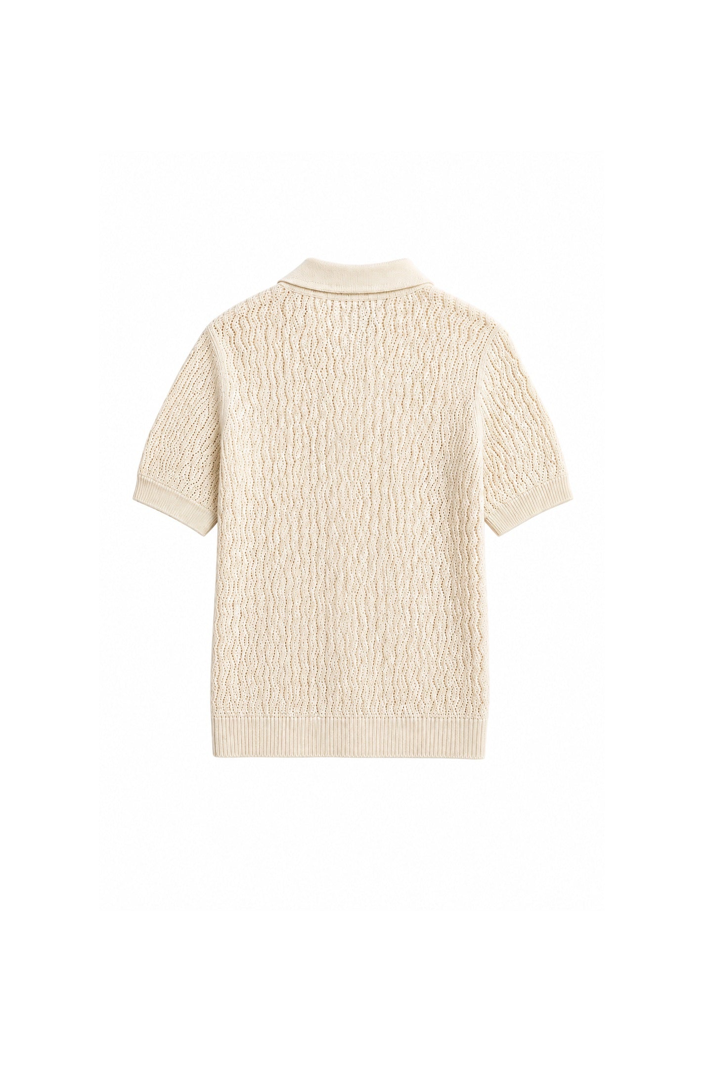 Ecru Cotton Knit Shirt
