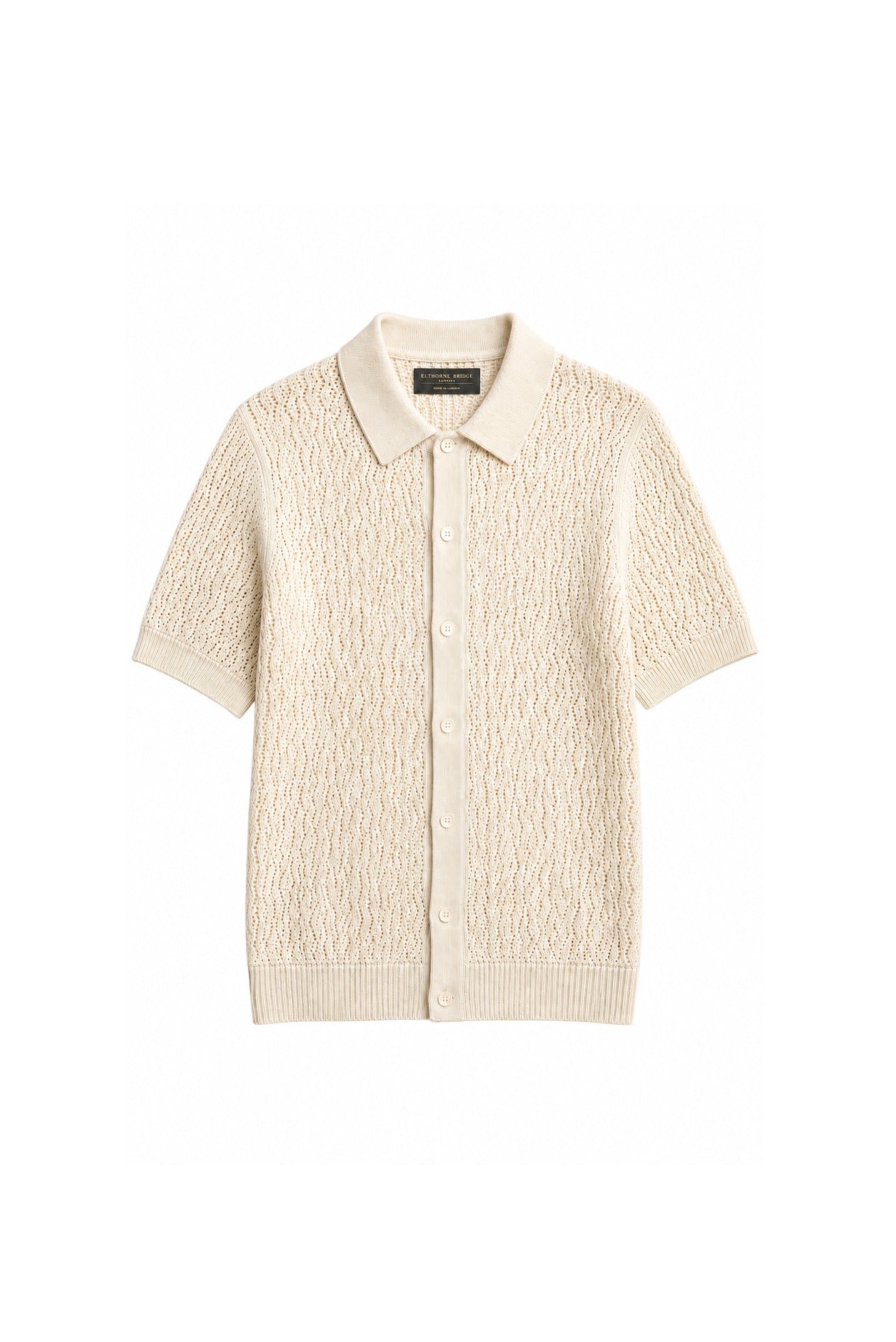 Ecru Cotton Knit Shirt